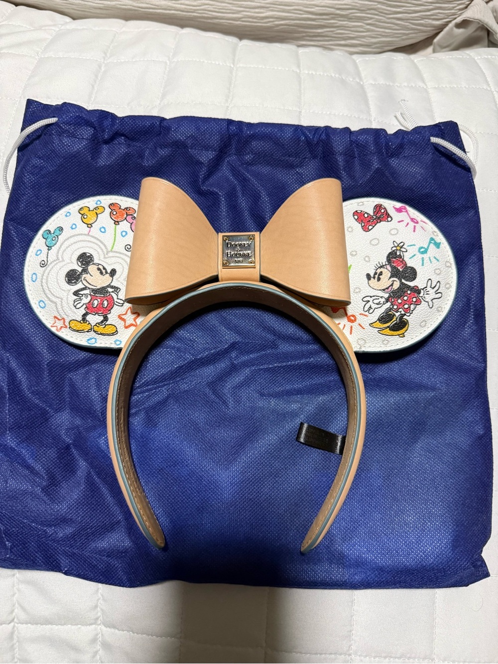 Dooney & Bourke Minnie Mouse Tan Bow Ear Headband